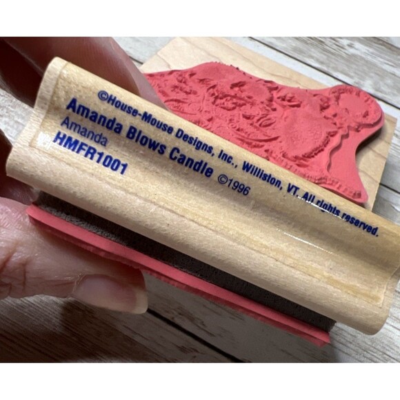 Lot of 2 Stampabilities House Mouse Wood Rubber Stamp Mice Vtg (2003-04) - Picture 3 of 12